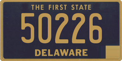 DE license plate 50226