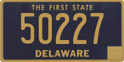 DE license plate 50227
