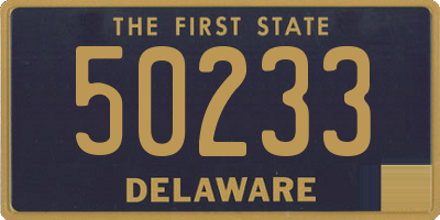 DE license plate 50233