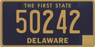 DE license plate 50242