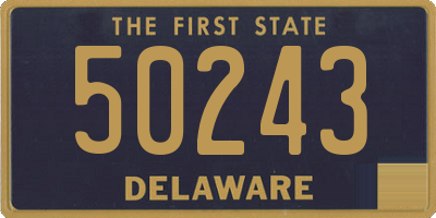 DE license plate 50243