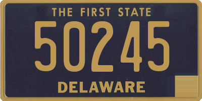 DE license plate 50245