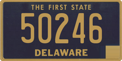 DE license plate 50246