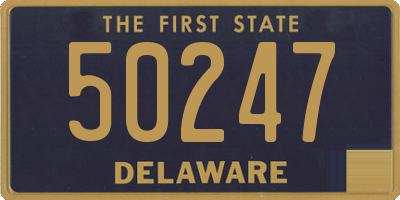 DE license plate 50247