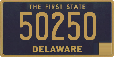 DE license plate 50250