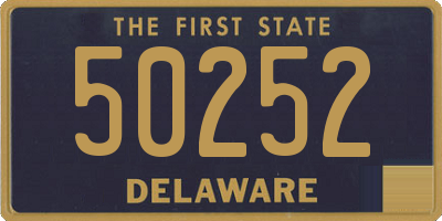 DE license plate 50252