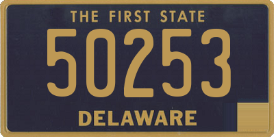 DE license plate 50253