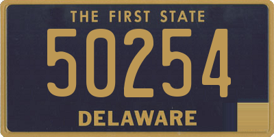 DE license plate 50254