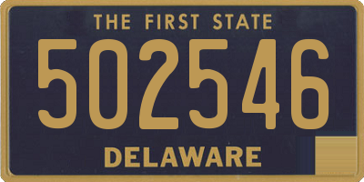 DE license plate 502546