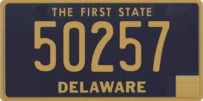 DE license plate 50257