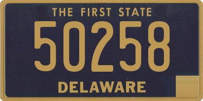 DE license plate 50258