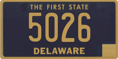 DE license plate 5026