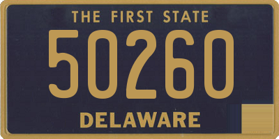 DE license plate 50260