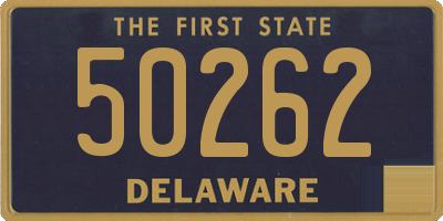 DE license plate 50262