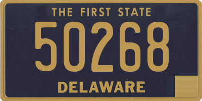 DE license plate 50268