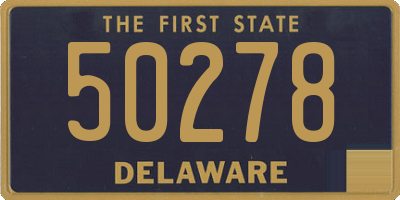 DE license plate 50278