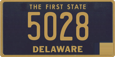 DE license plate 5028