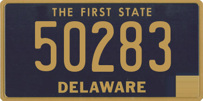 DE license plate 50283