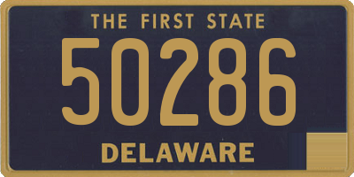 DE license plate 50286