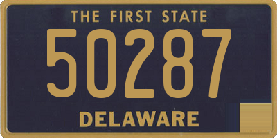 DE license plate 50287