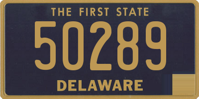 DE license plate 50289