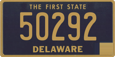 DE license plate 50292