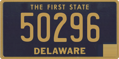 DE license plate 50296