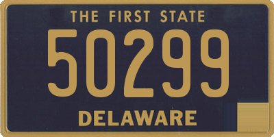 DE license plate 50299