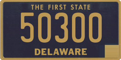 DE license plate 50300