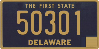 DE license plate 50301