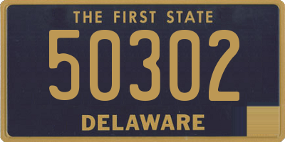 DE license plate 50302