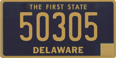 DE license plate 50305