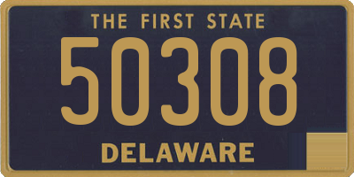 DE license plate 50308