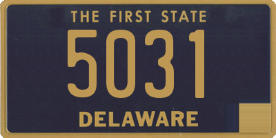 DE license plate 5031