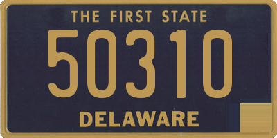 DE license plate 50310