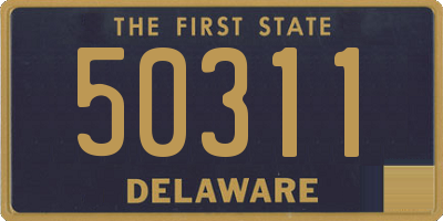 DE license plate 50311