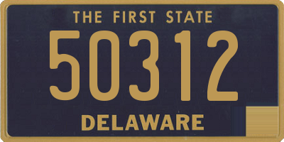 DE license plate 50312