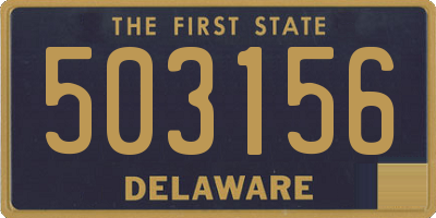 DE license plate 503156