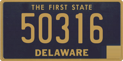 DE license plate 50316