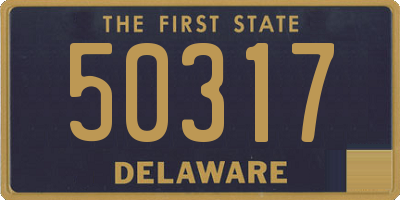 DE license plate 50317