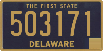 DE license plate 503171