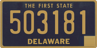 DE license plate 503181
