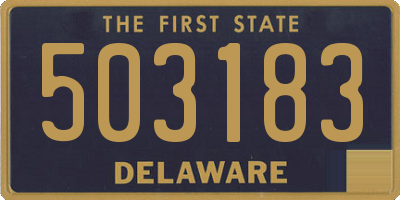 DE license plate 503183