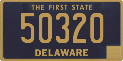 DE license plate 50320