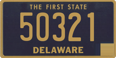 DE license plate 50321