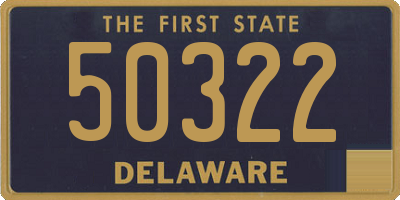 DE license plate 50322