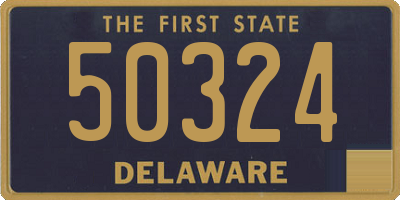 DE license plate 50324