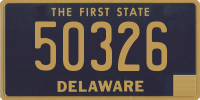 DE license plate 50326