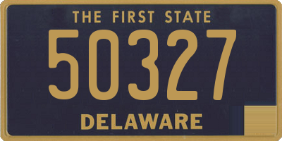 DE license plate 50327