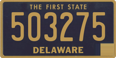 DE license plate 503275